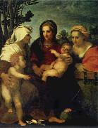 Andrea del Sarto, Madonna and child with Sts Catherine and Elizabeth,and St John the Baptist